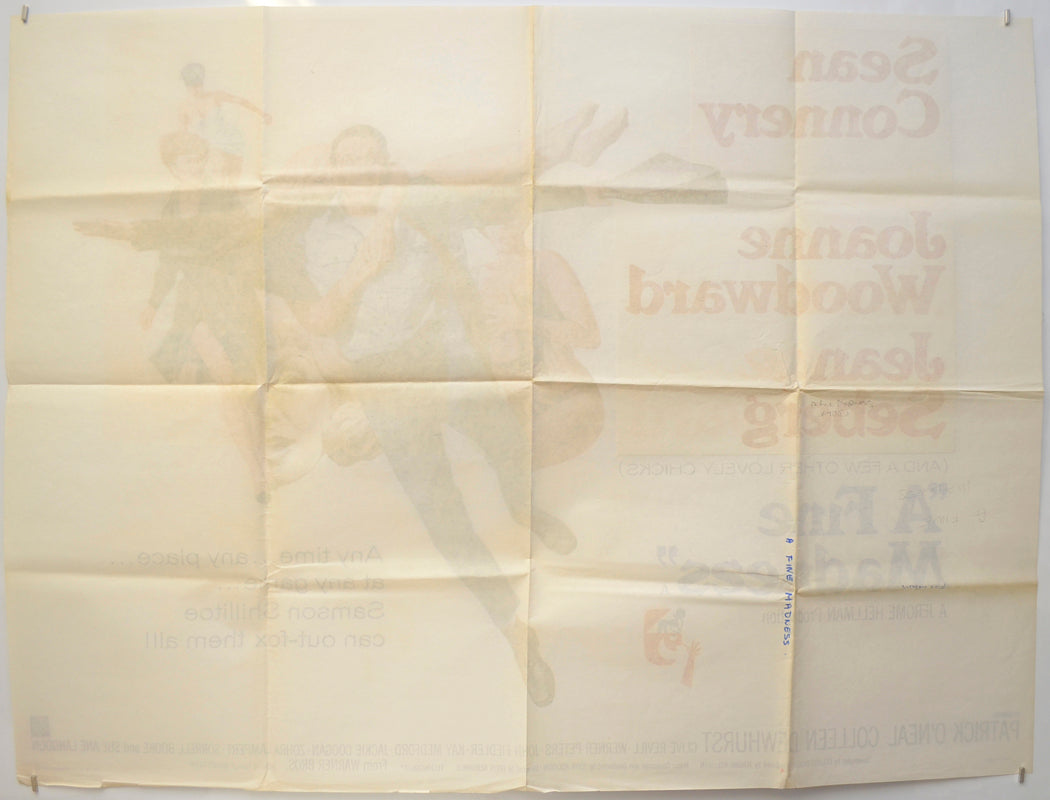 A FINE MADNESS (Back) Cinema Quad Movie Poster