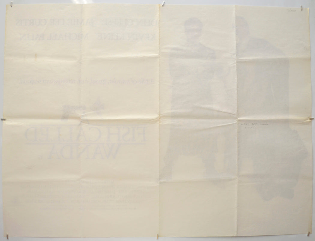 A FISH CALLED WANDA (Back) Cinema Quad Movie Poster