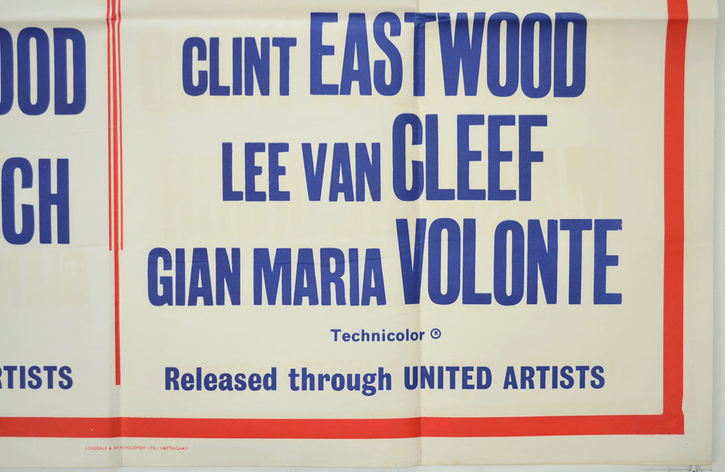 A FISTFUL OF DOLLARS / FOR A FEW DOLLARS MORE (Bottom Right) Cinema Quad Movie Poster