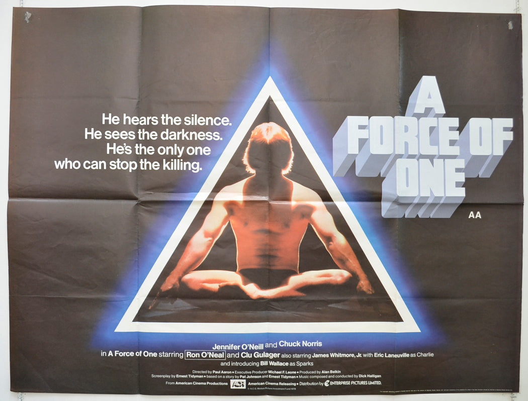 A Force Of One Original British Quad Poster - Film Poster - Movie Poster