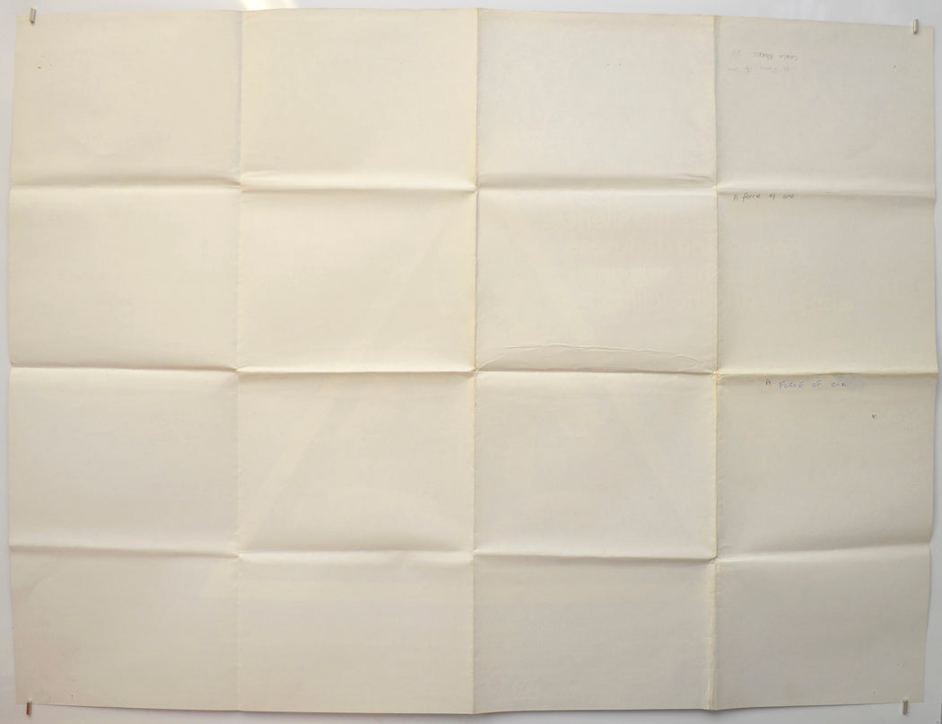 A FORCE OF ONE (Back) Cinema Quad Movie Poster