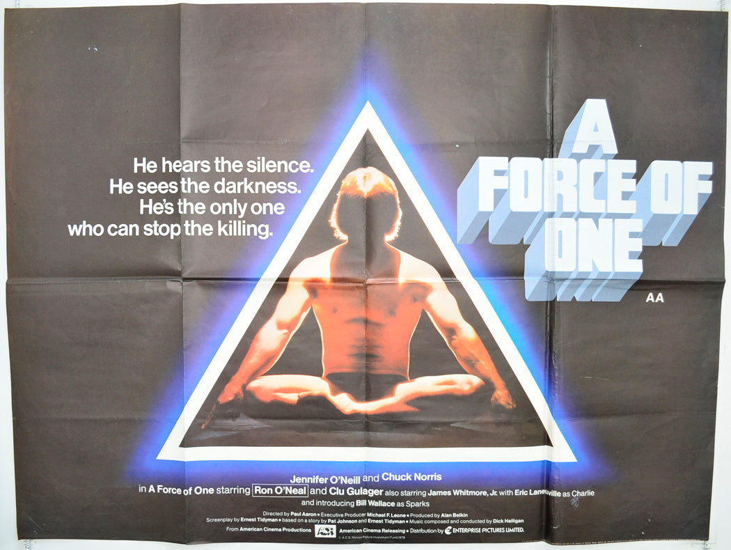 A Force Of One Original Quad Poster - Film Poster - Movie Poster