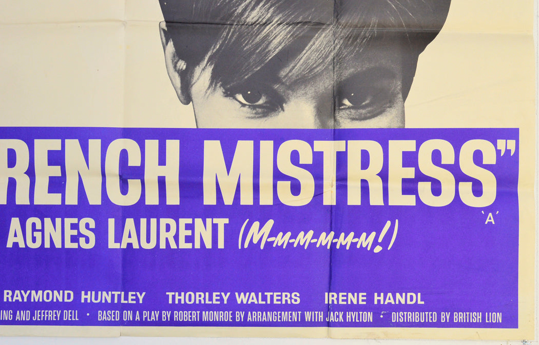 A FRENCH MISTRESS (Bottom Right) Cinema Quad Movie Poster
