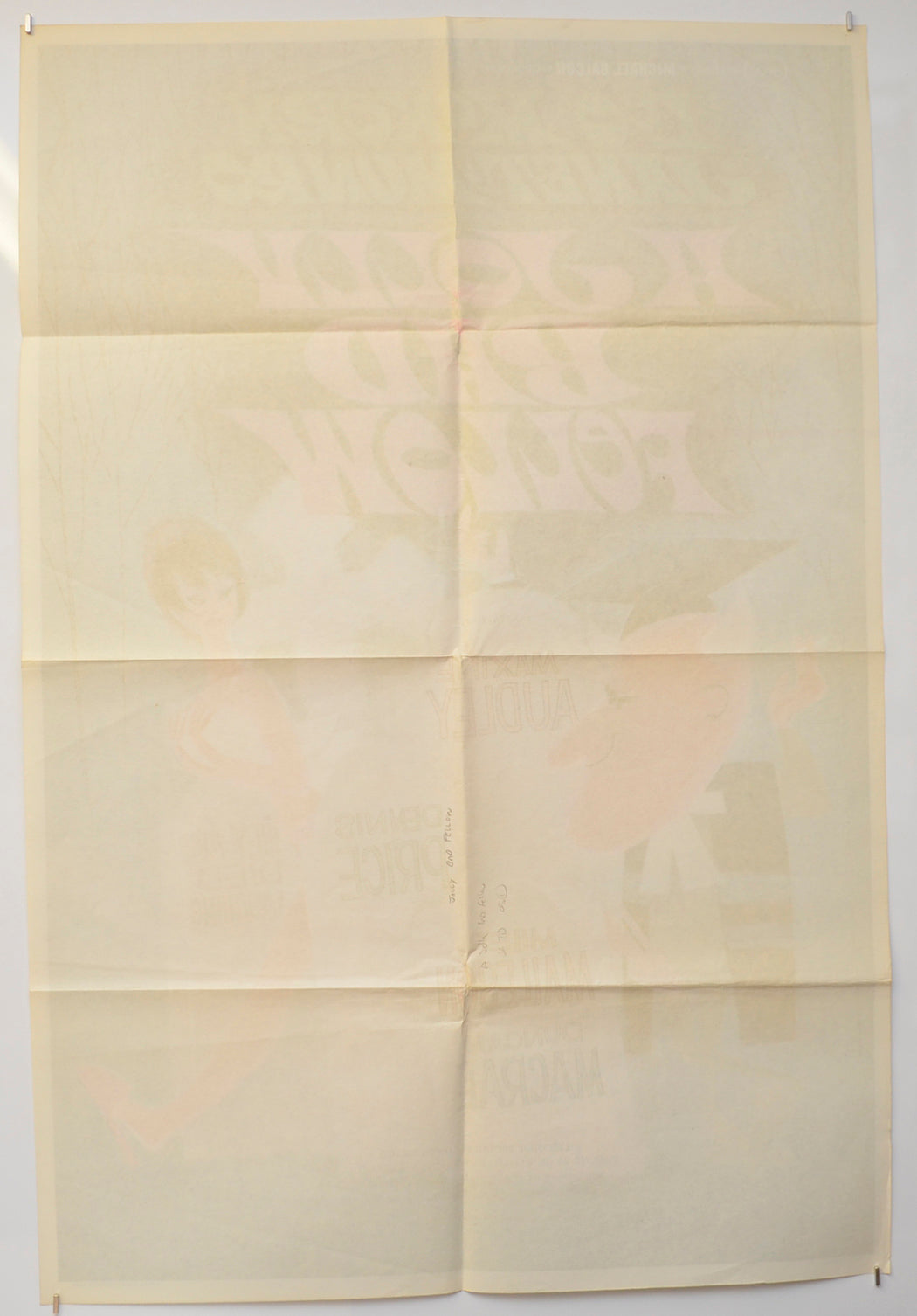 A JOLLY BAD FELLOW (Back) Cinema One Sheet Movie Poster