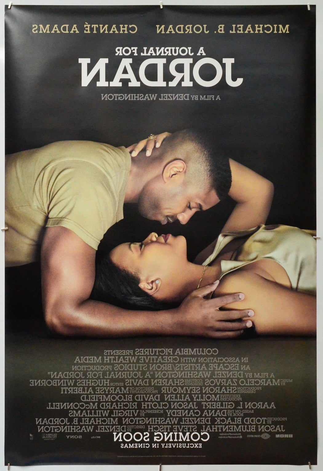 A Journal For Jordan (Back) Cinema One Sheet Movie Poster