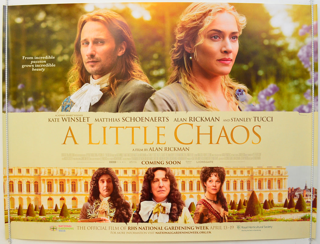 A Little Chaos Original Quad Poster - Film Poster - Movie Poster