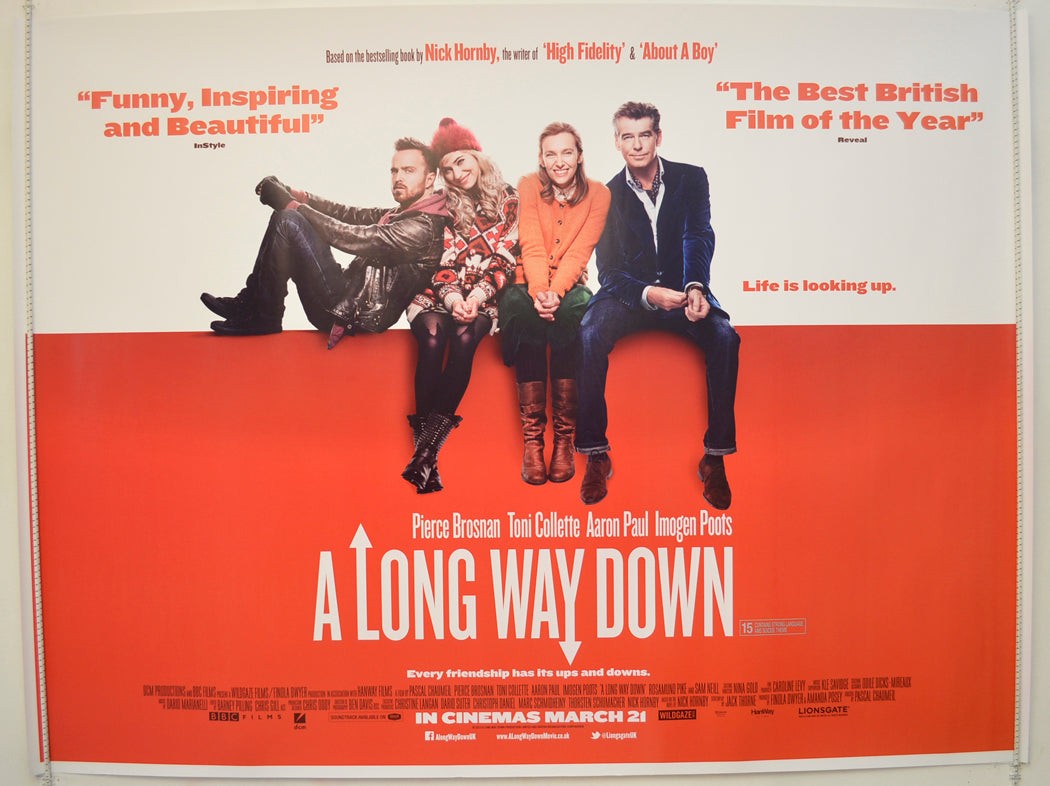 A Long Way Down Original Quad Poster - Film Poster - Movie Poster