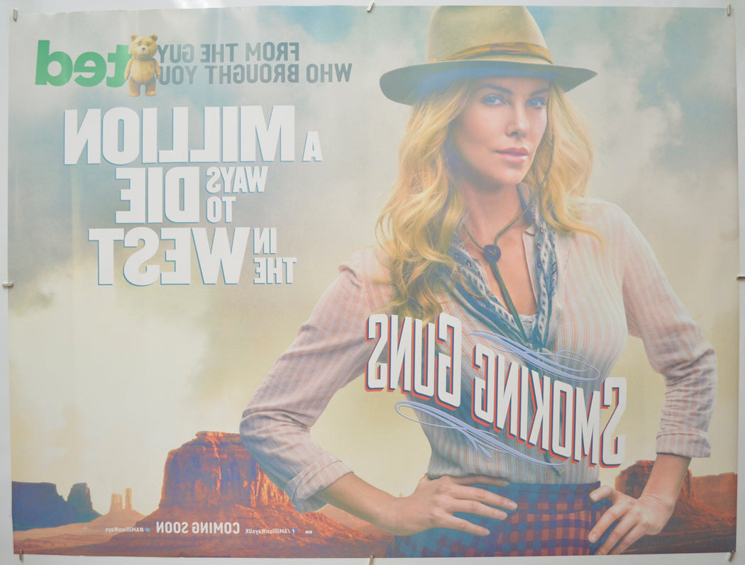 A MILLION WAYS TO DIE IN THE WEST (Back) Cinema Quad Movie Poster