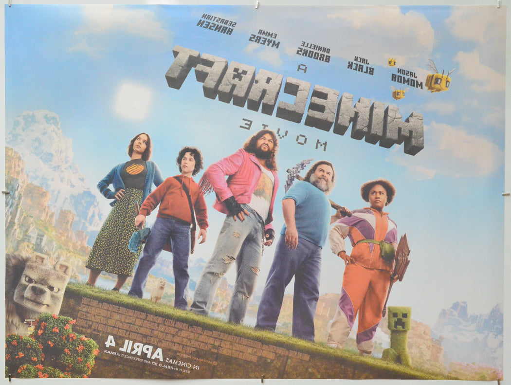 A Minecraft Movie (Back) Cinema Quad Movie Poster