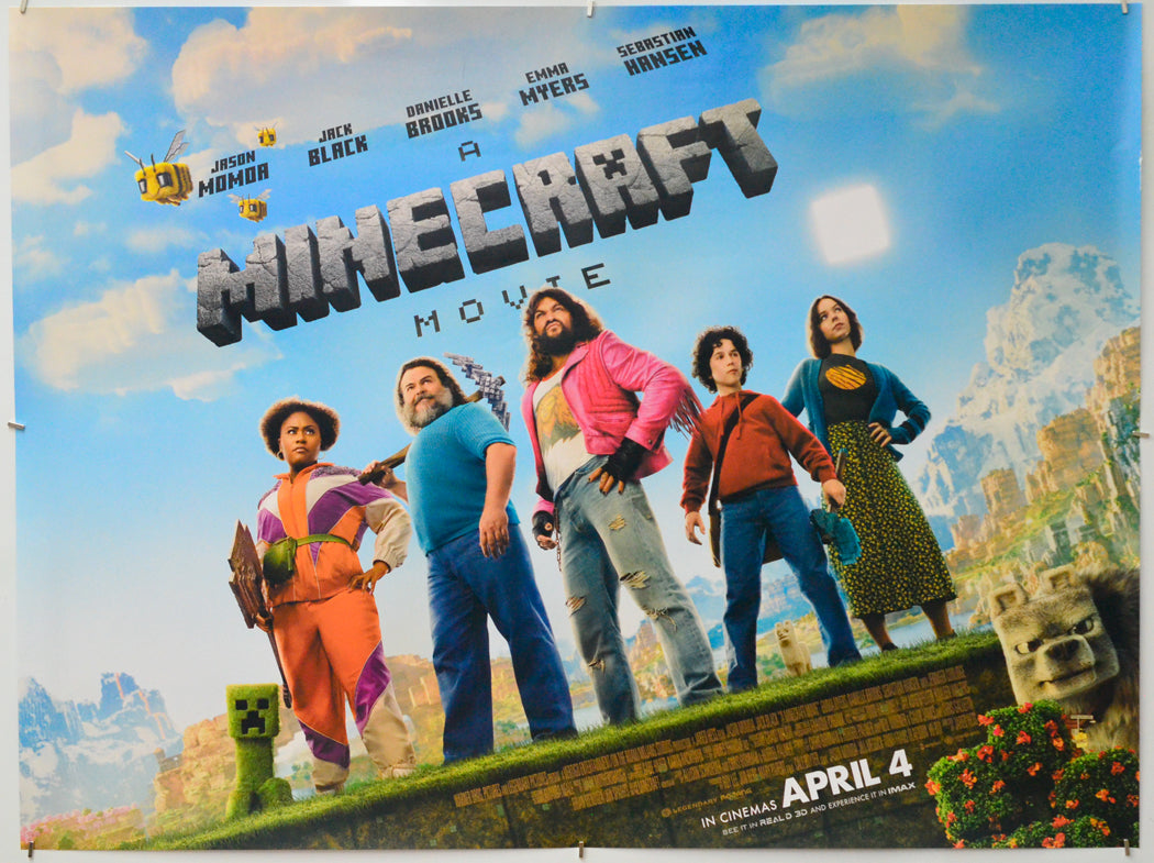 Poster Affiche Minecraft Movie – Film Classique Officiel – Décoration Chambre Enfant Gamer Sans Cadre