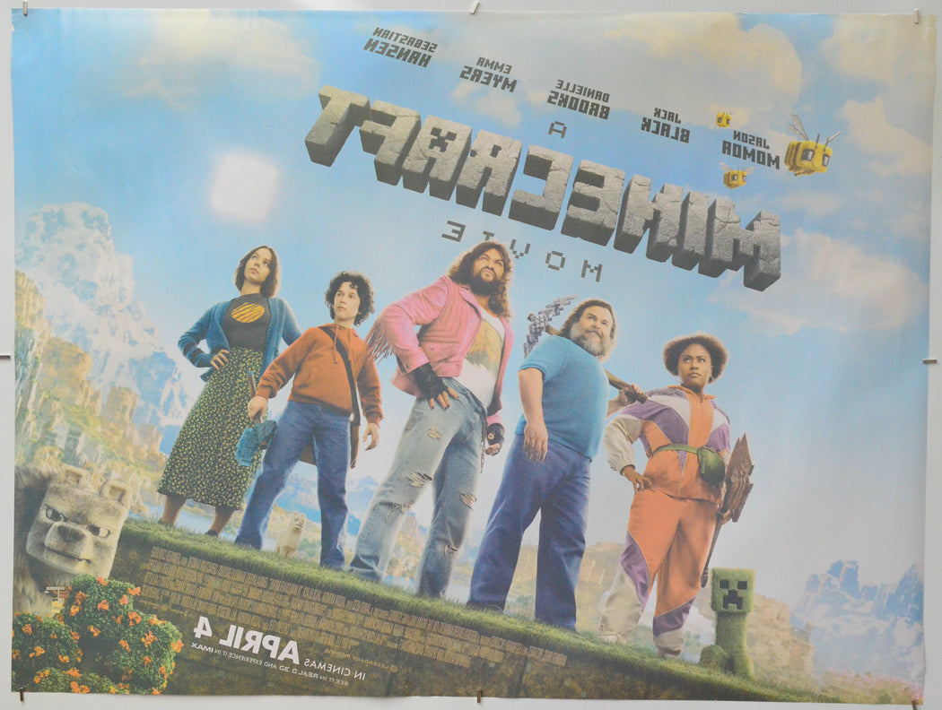 A Minecraft Movie (Back) Cinema Quad Movie Poster