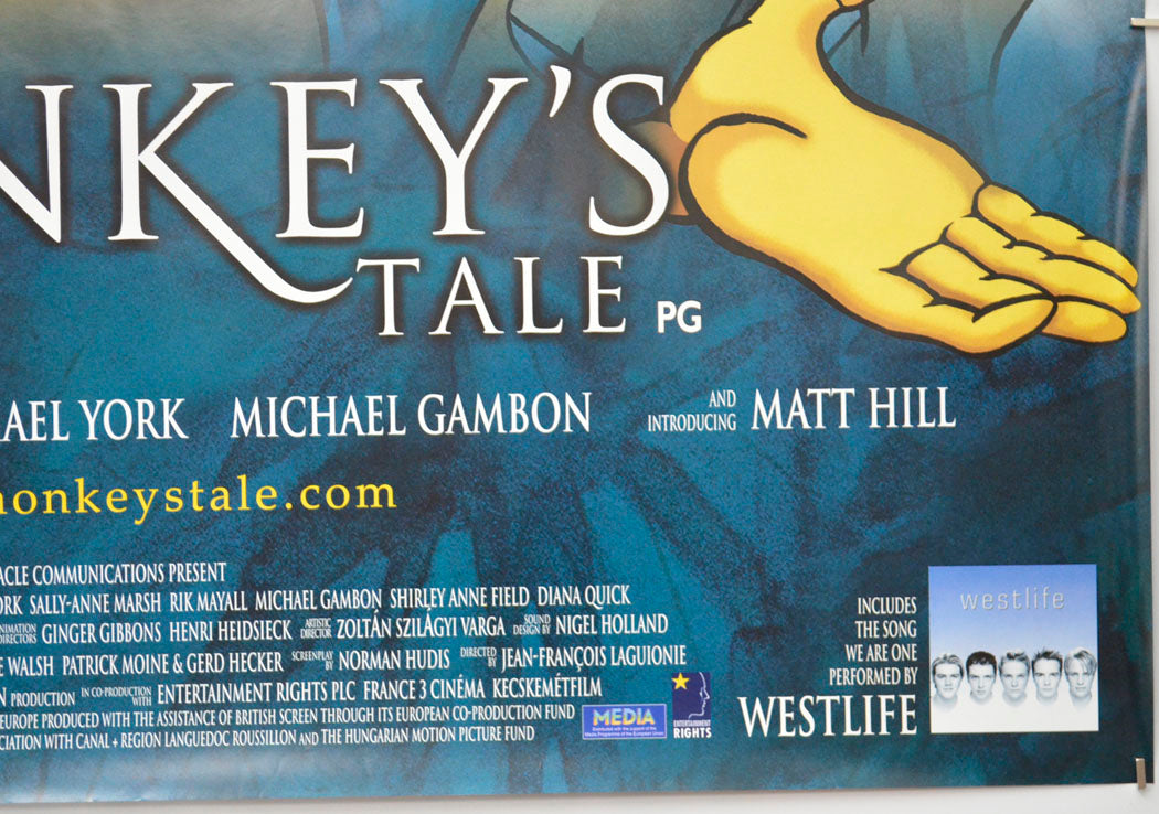 A MONKEY’S TALE (Bottom Right) Cinema Quad Movie Poster
