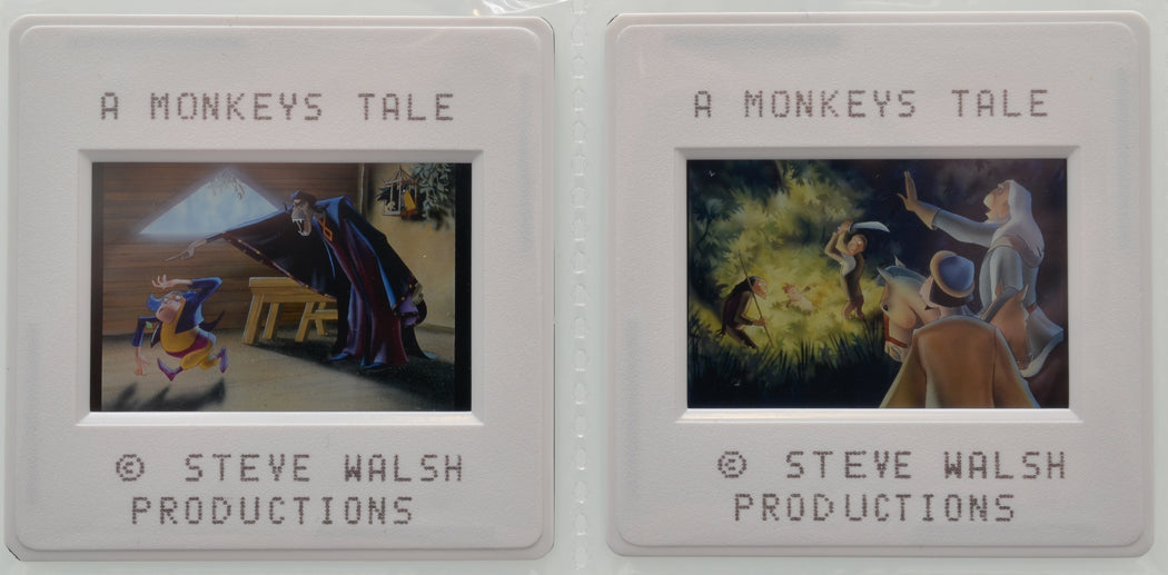 A Monkey’s Tale (Slides 5 and 6) Original 35mm Slides - Cinema Press Slides