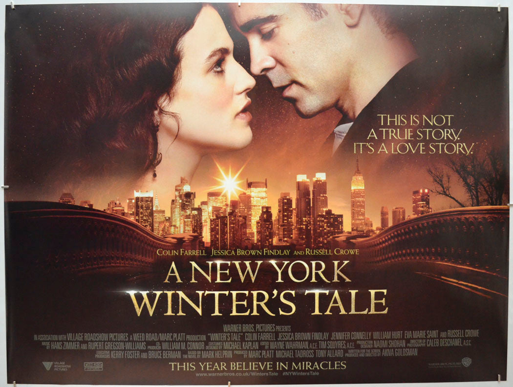 A New York Winter's Tale Original Quad Poster - Film Poster - Movie Poster