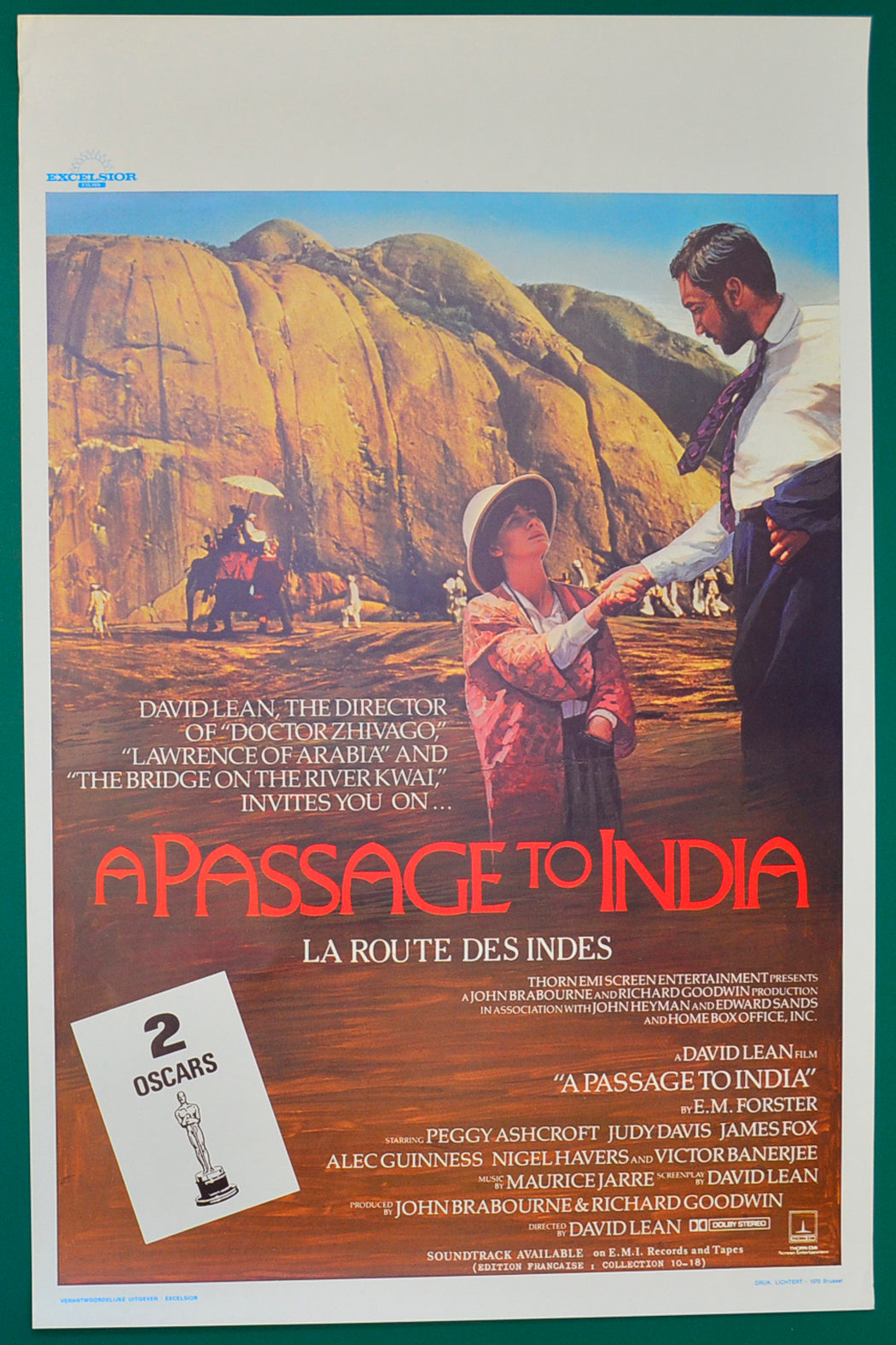 A Passage To India Original Belgian Poster - Film Poster - Movie Poster