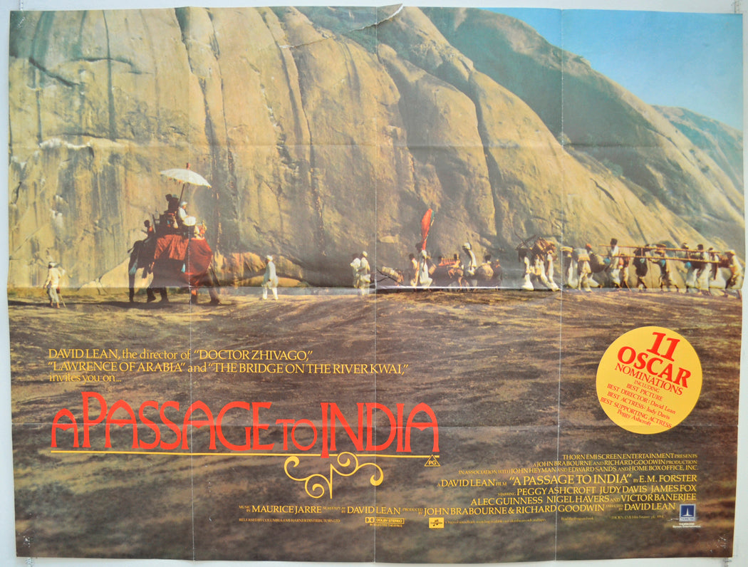 A Passage To India Original Quad Poster - Film Poster - Movie Poster