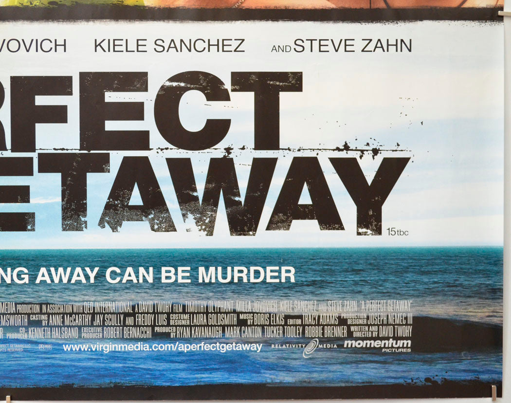 A PERFECT GETAWAY (Bottom Right) Cinema Quad Movie Poster
