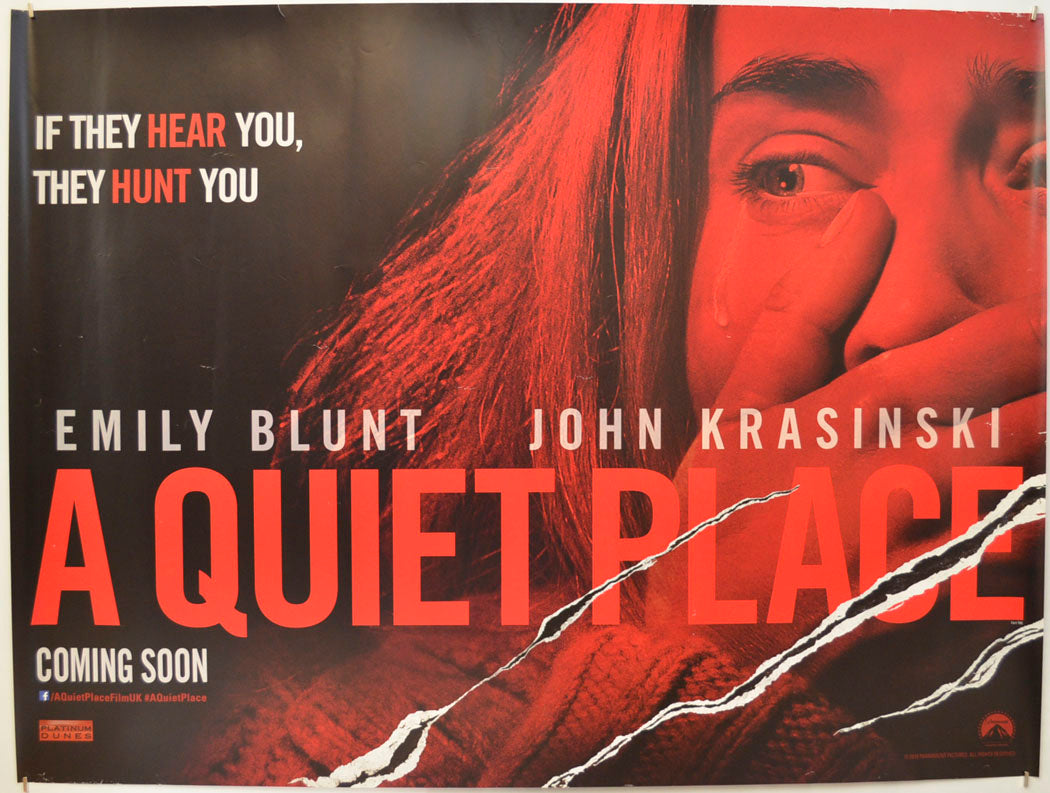 A Quiet Place (Teaser / Advance Version) Original Quad Poster - Film Poster - Movie Poster