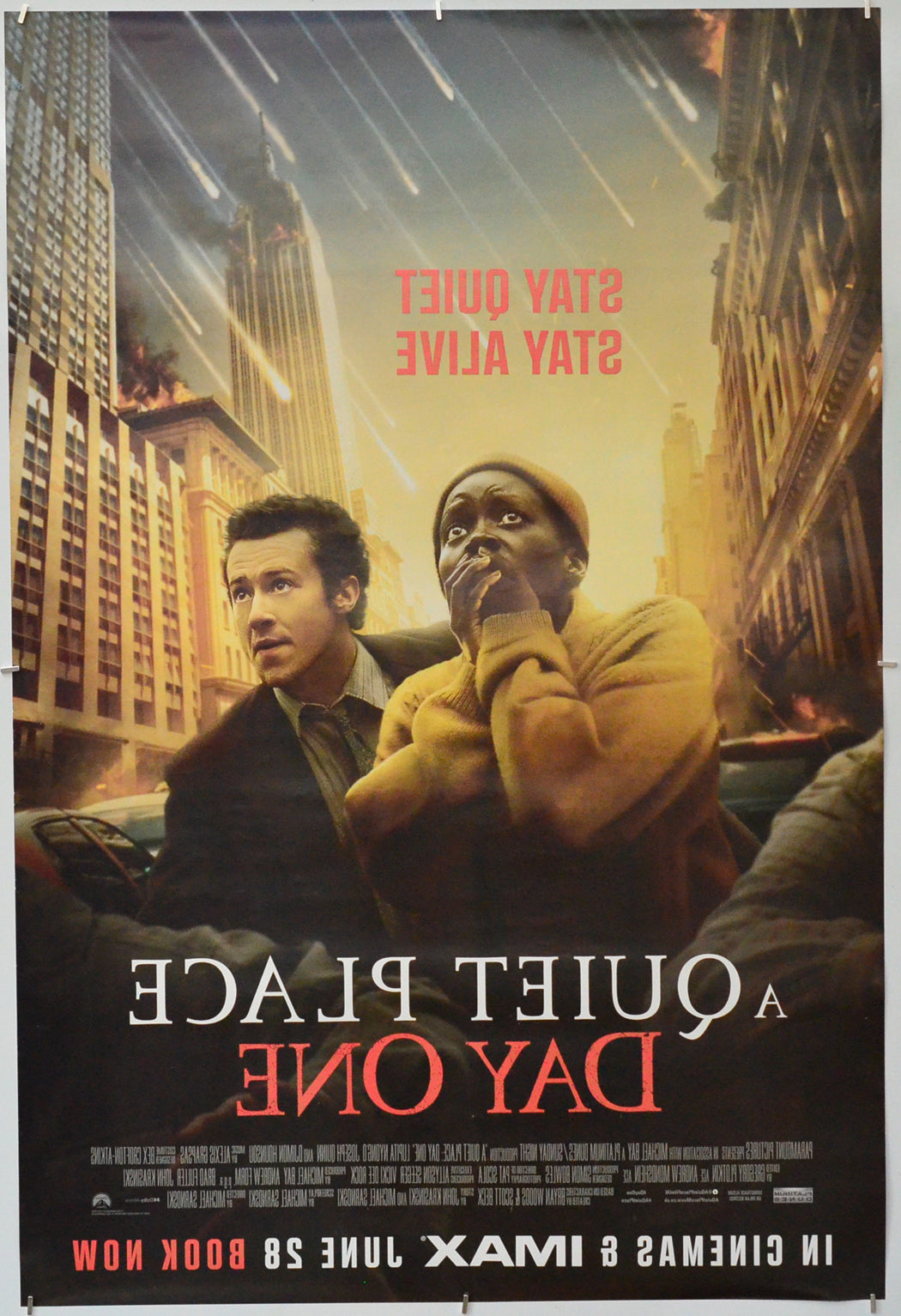 A Quiet Place: Day One (Back) Cinema One Sheet Movie Poster