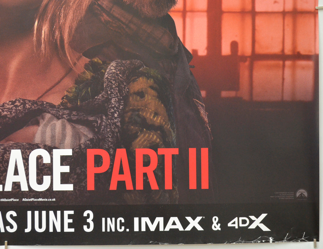 A QUIET PLACE PART II (Bottom Right) Cinema Quad Movie Poster