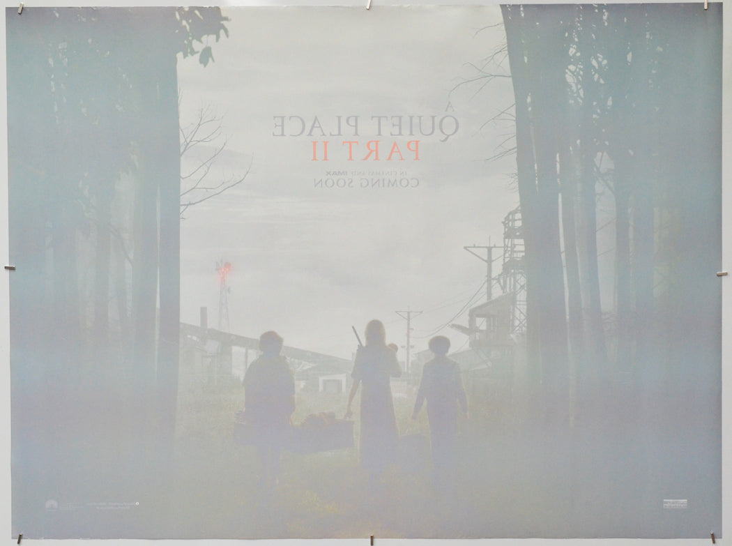 A Quiet Place Part II (Back) Cinema Quad Movie Poster