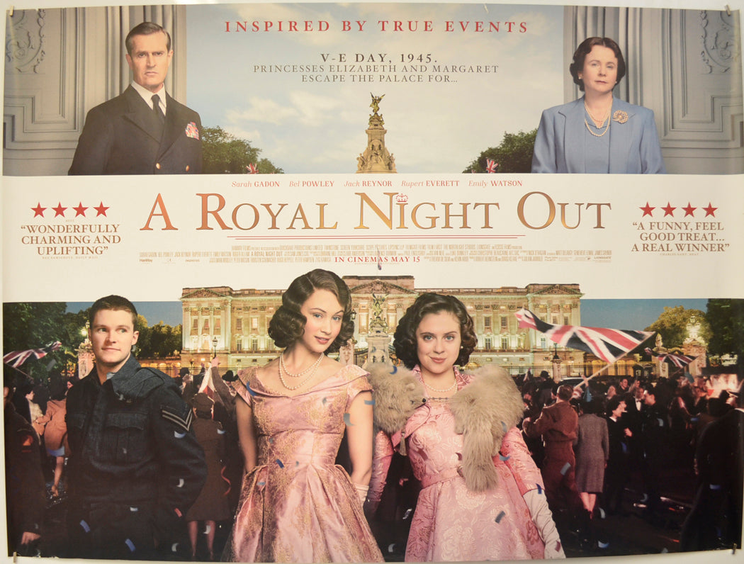 A Royal Night Out Original Quad Poster - Film Poster - Movie Poster