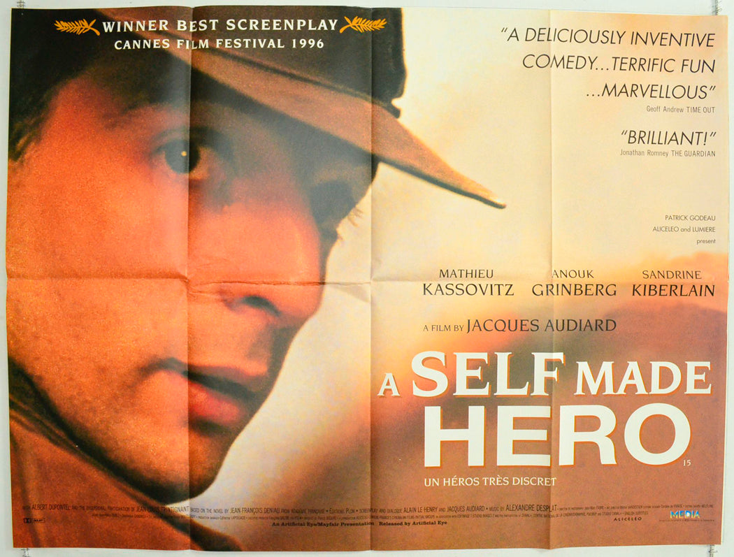 A Self Made Hero (a.k.a. Un héros très discret) Original British Quad Poster - Film Poster - Movie Poster
