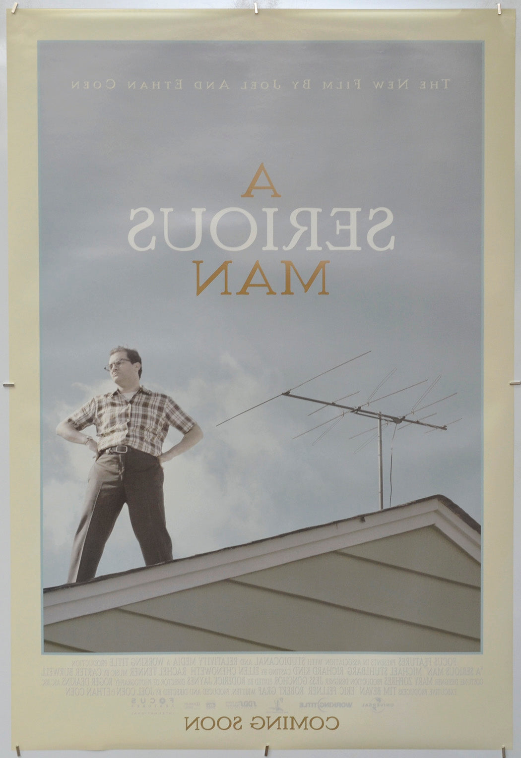 A Serious Man (Back) Cinema One Sheet Movie Poster