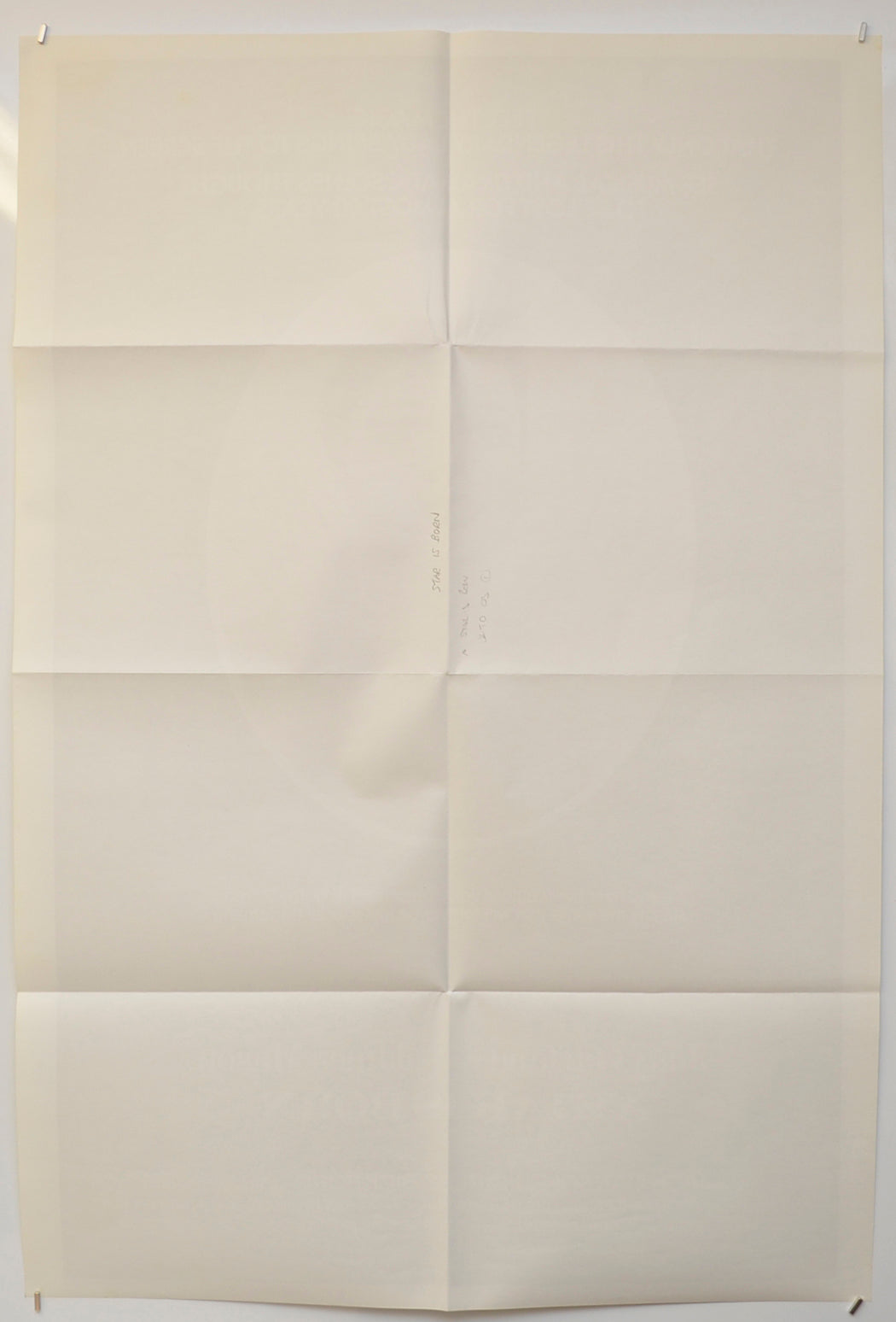 A STAR IS BORN (Back) Cinema One Sheet Movie Poster