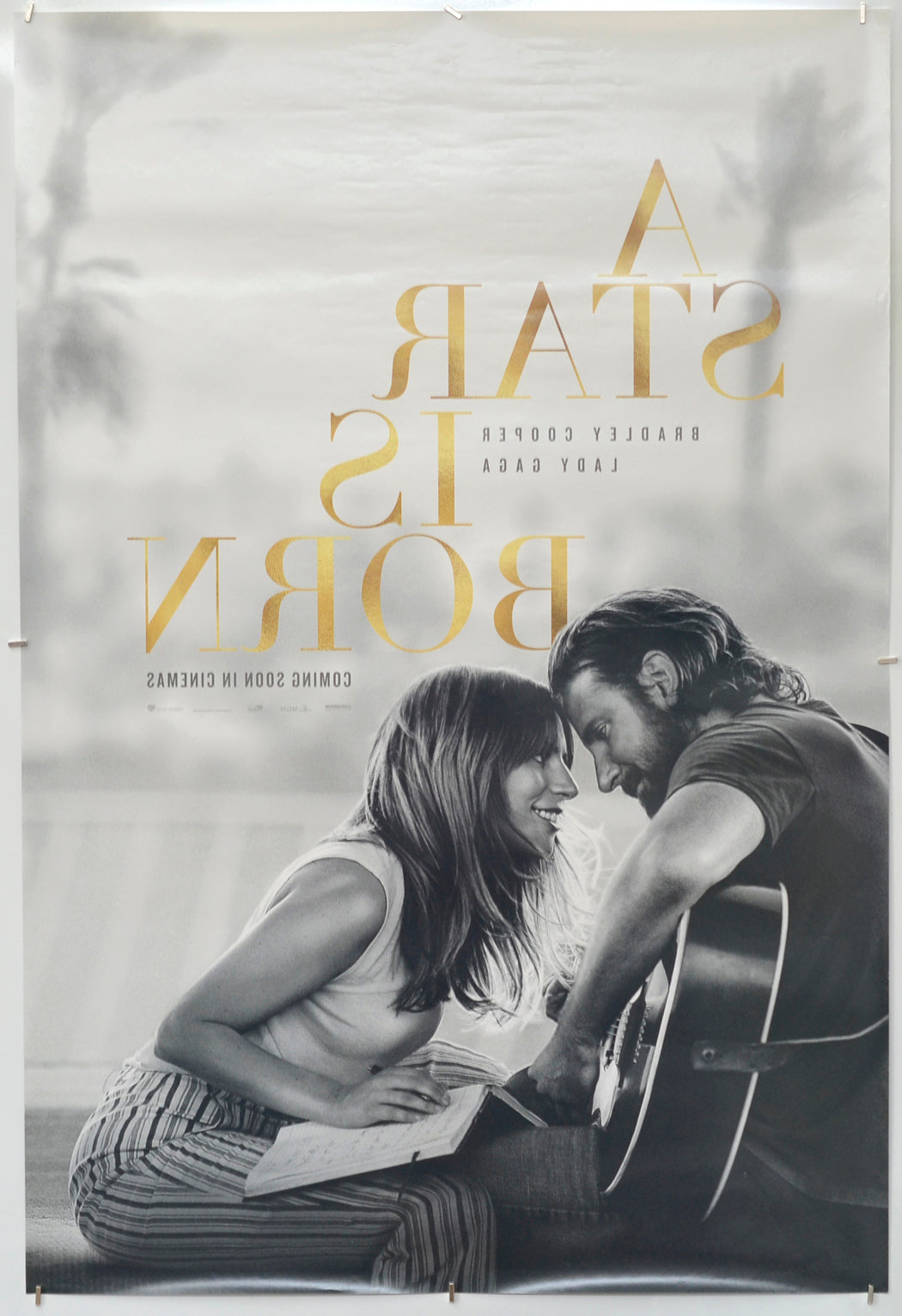 A Star Is Born (Back) Cinema One Sheet Movie Poster