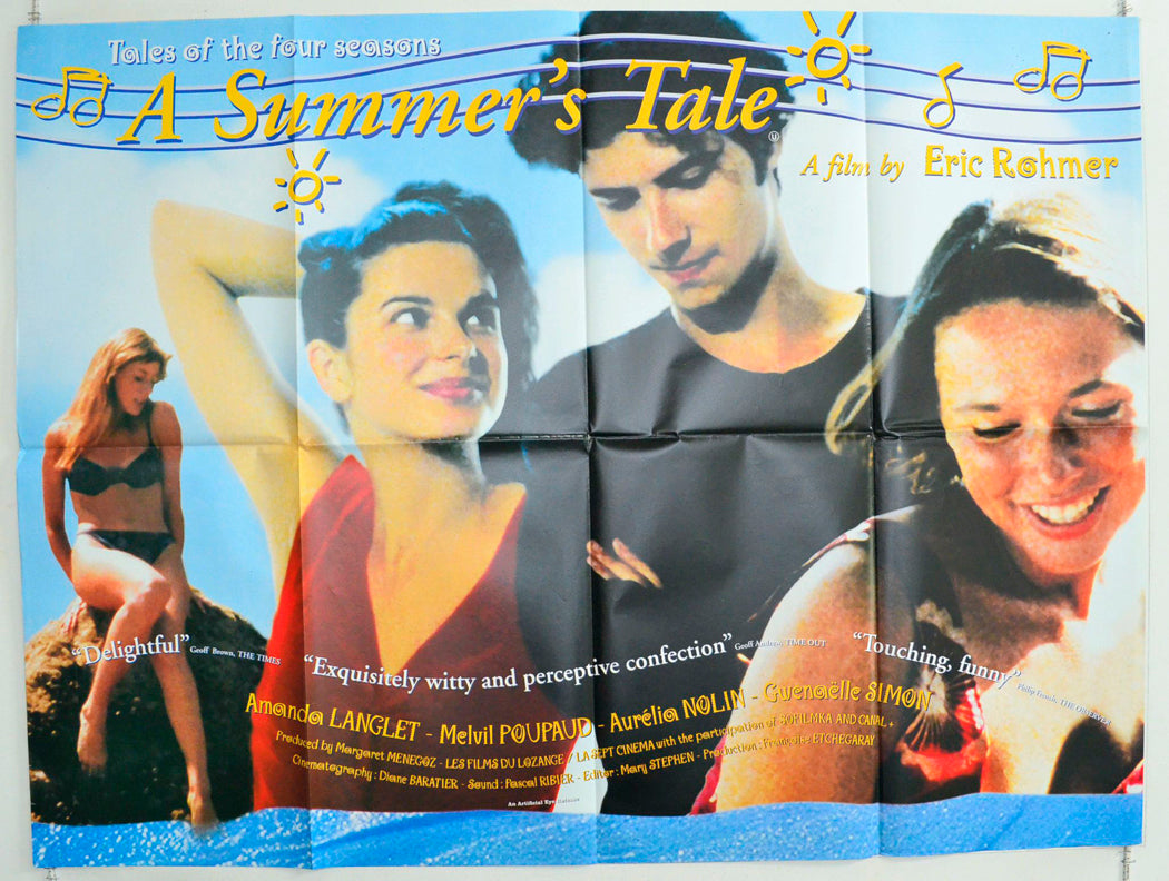 A Summer's Tale (a.k.a. Conte d'été) Original British Quad Poster - Film Poster - Movie Poster