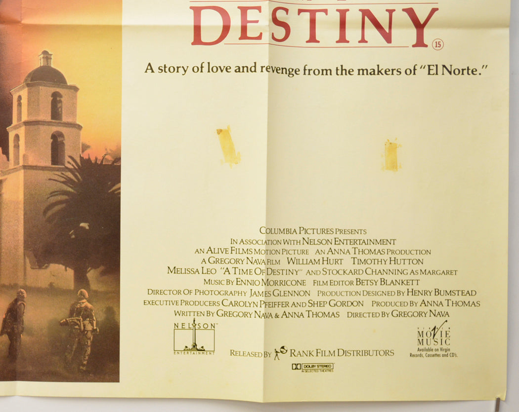 A TIME OF DESTINY (Bottom Right) Cinema Quad Movie Poster