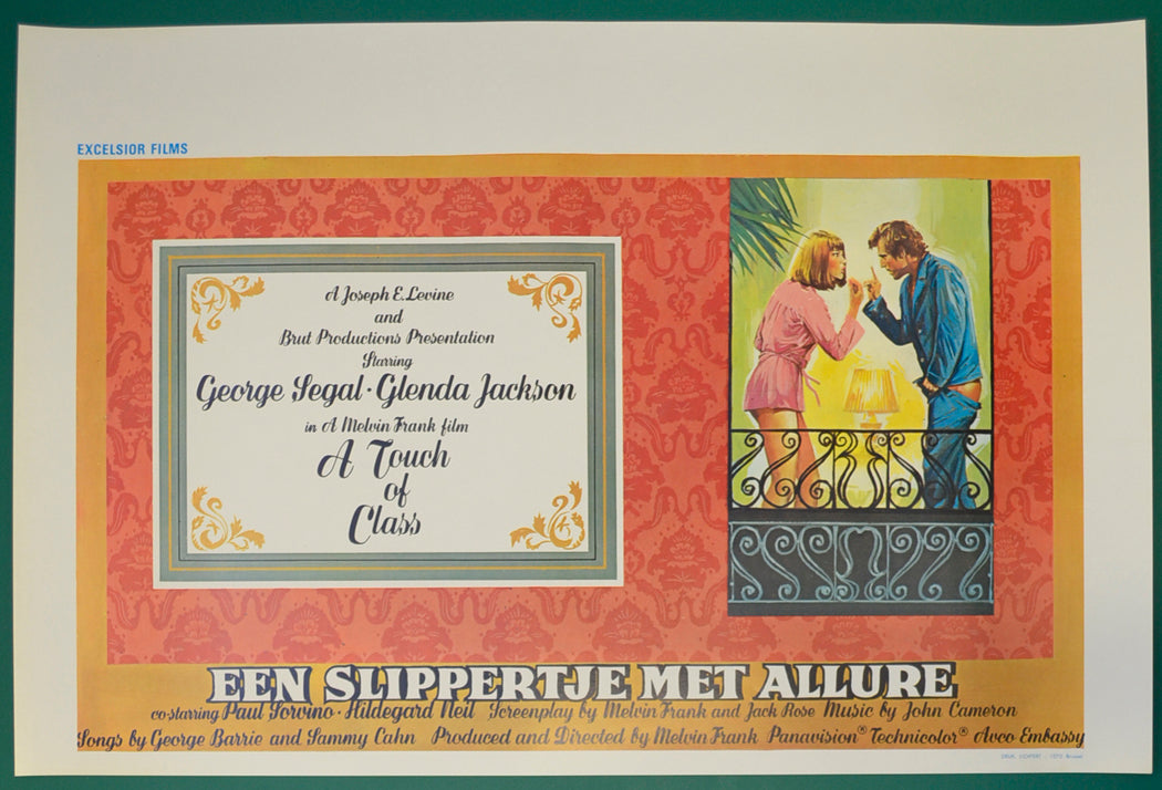 A Touch Of Class Original Belgian Poster - Film Poster - Movie Poster