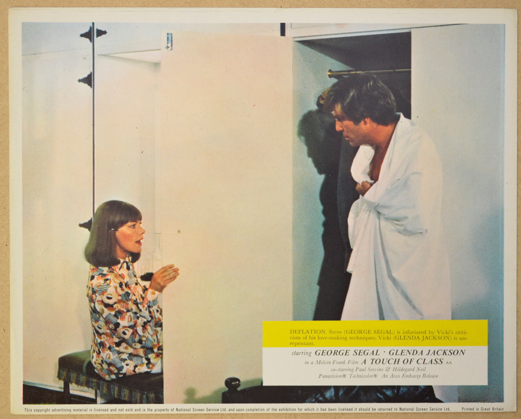 A TOUCH OF CLASS (Card 6) Cinema Colour FOH Stills / Lobby Cards