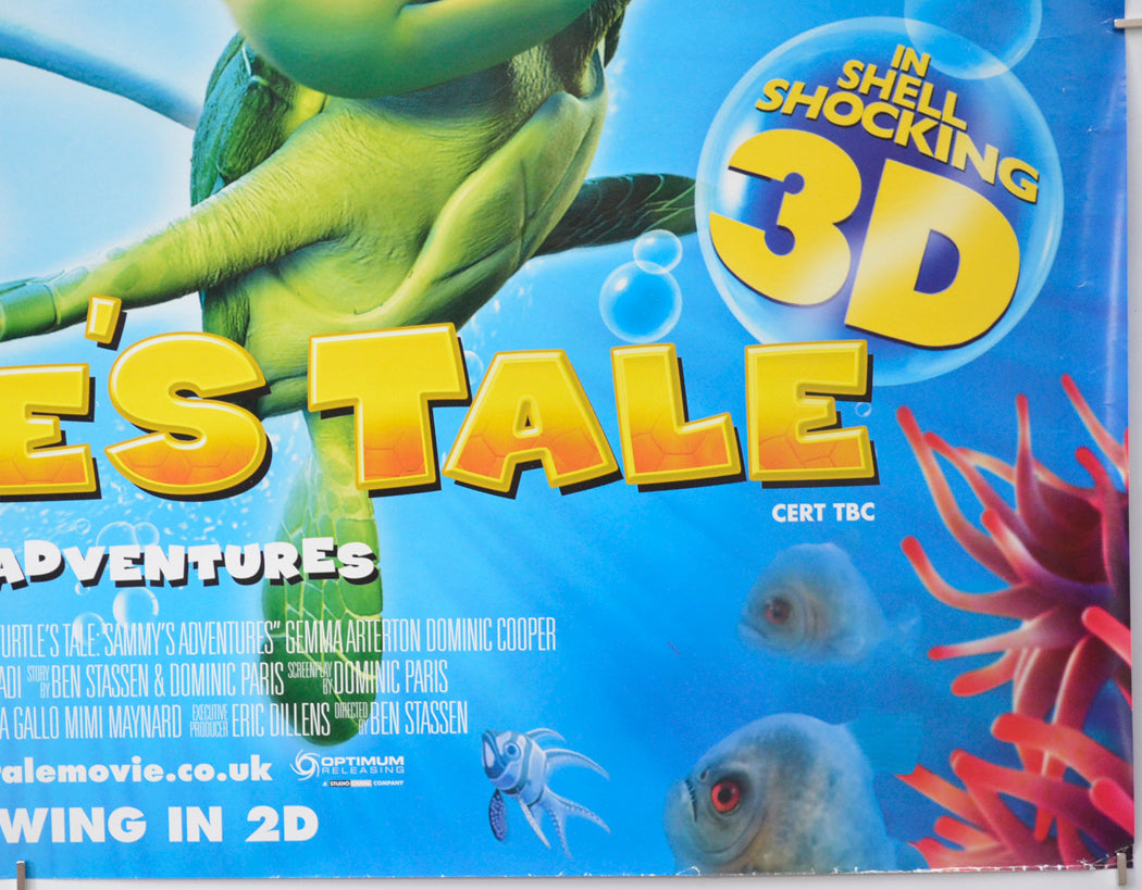 A TURTLE’S TALE - SAMMY’S ADVENTURES (Bottom Right) Cinema Quad Movie Poster