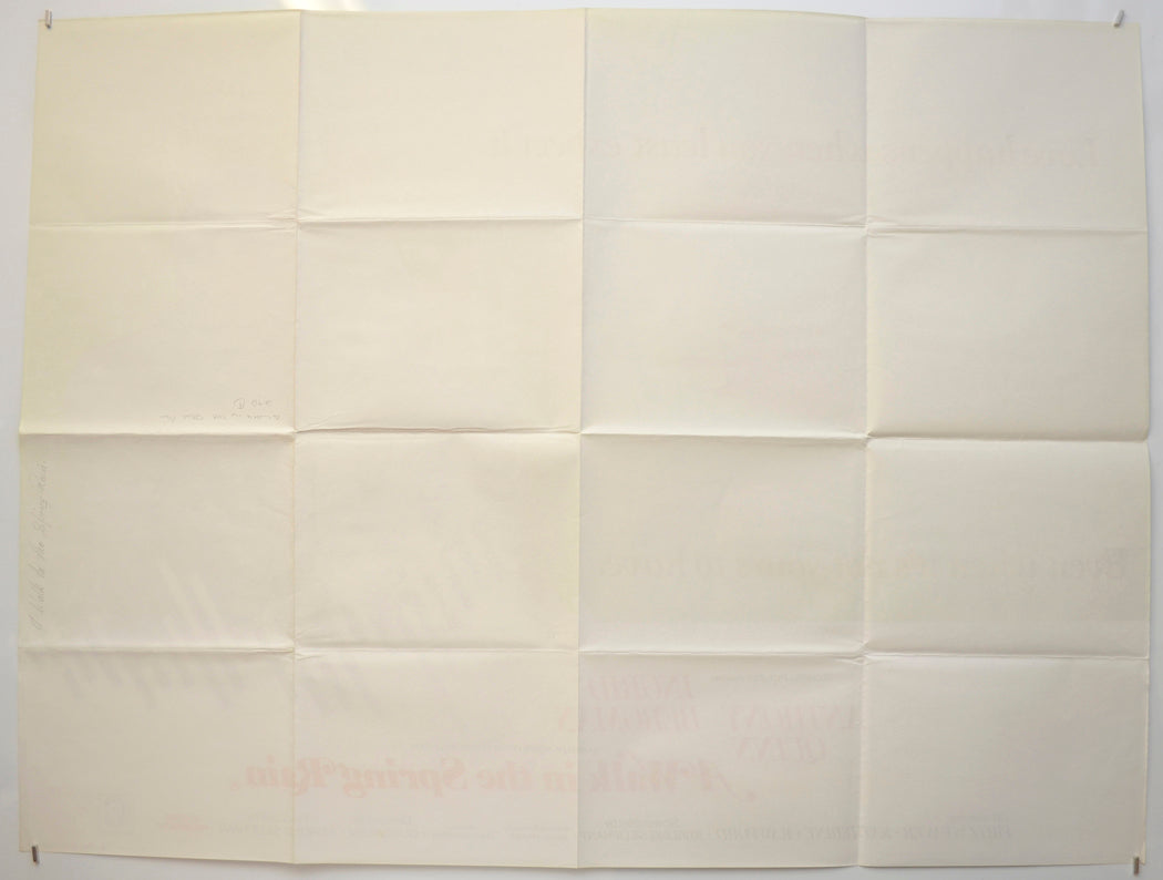 A WALK IN THE SPRING RAIN (Back) Cinema Quad Movie Poster