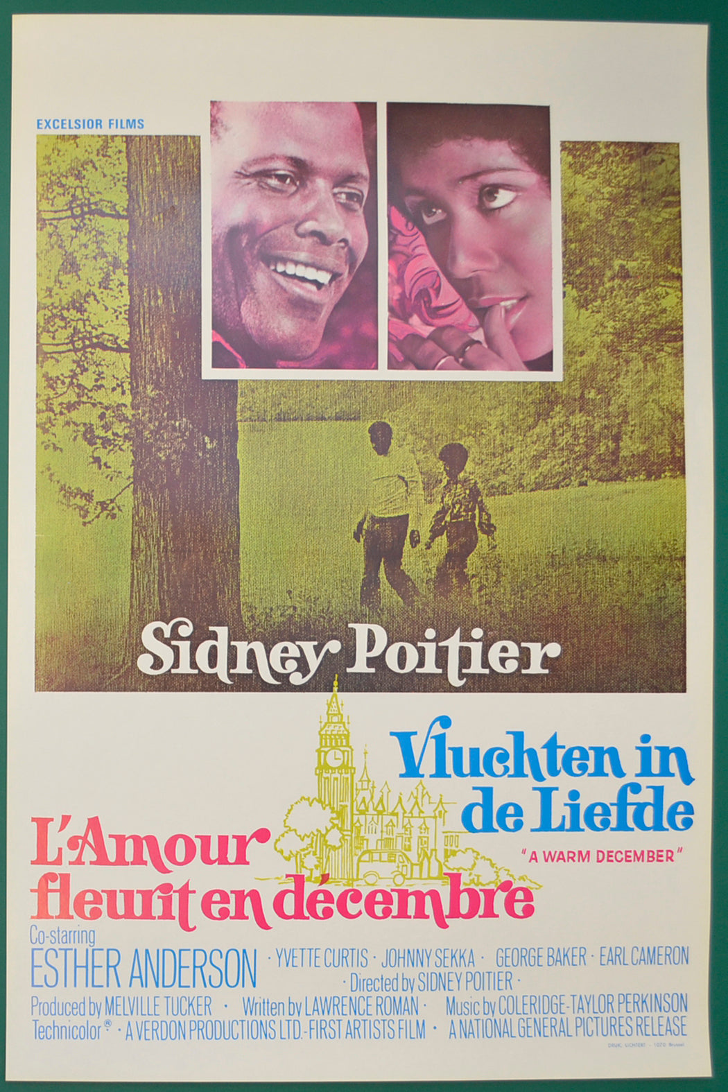 A Warm December Original Belgian Poster - Film Poster - Movie Poster