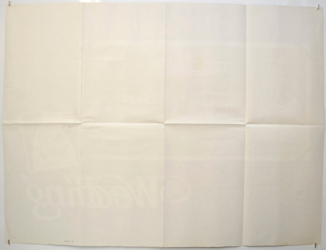 A WEDDING (Back) Cinema Quad Movie Poster