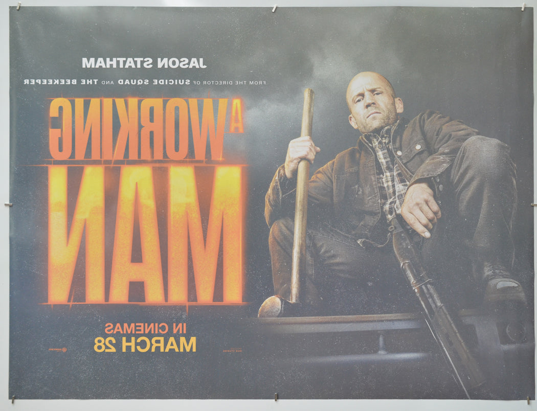 A Working Man (Back) Cinema Quad Movie Poster