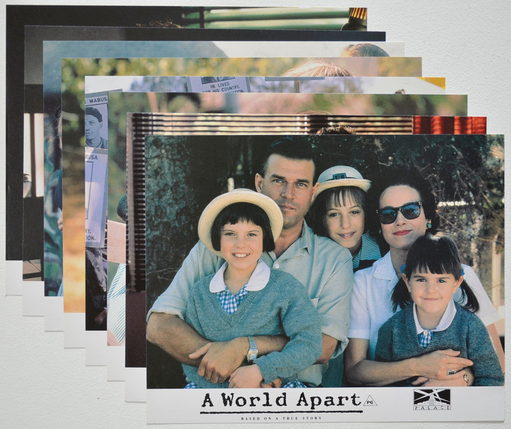 A WORLD APART (Full View) Cinema Set of Colour FOH Stills / Lobby Cards