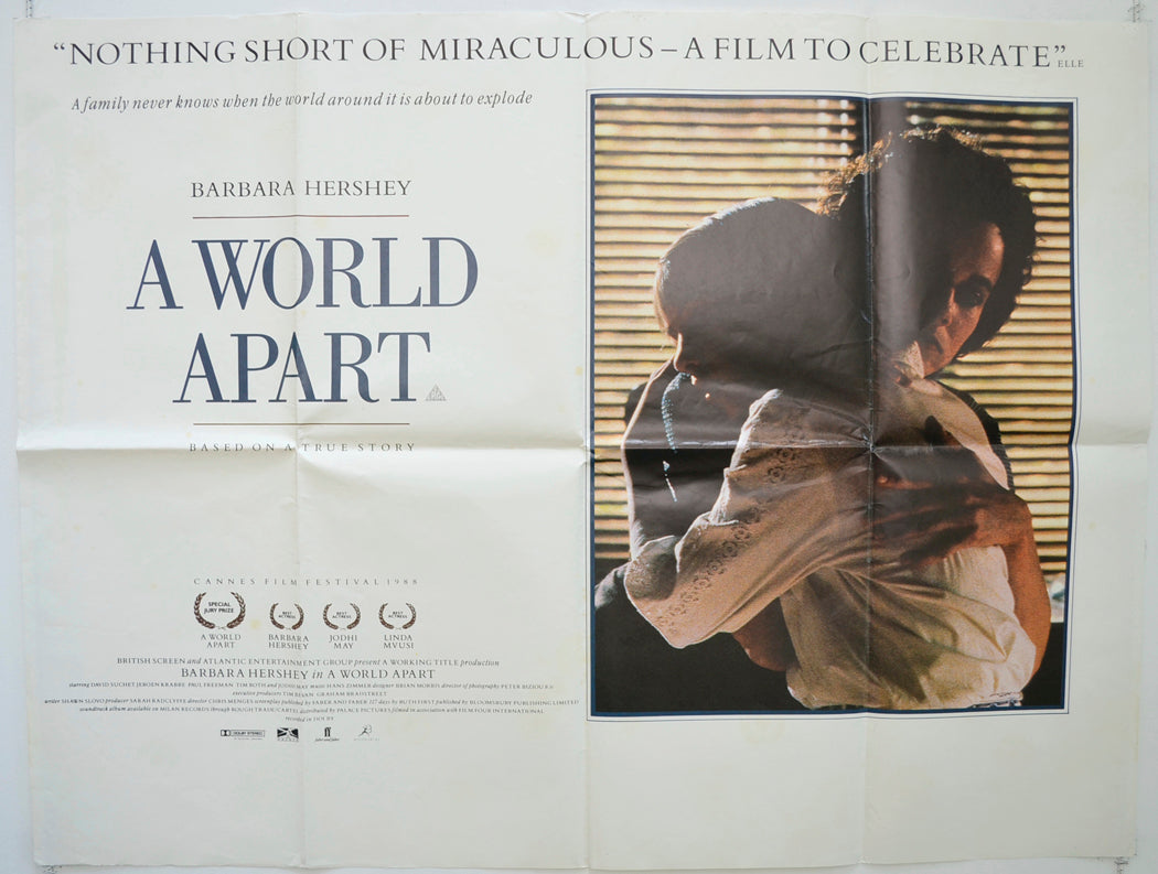 A World Apart Original British Quad Poster - Film Poster - Movie Poster