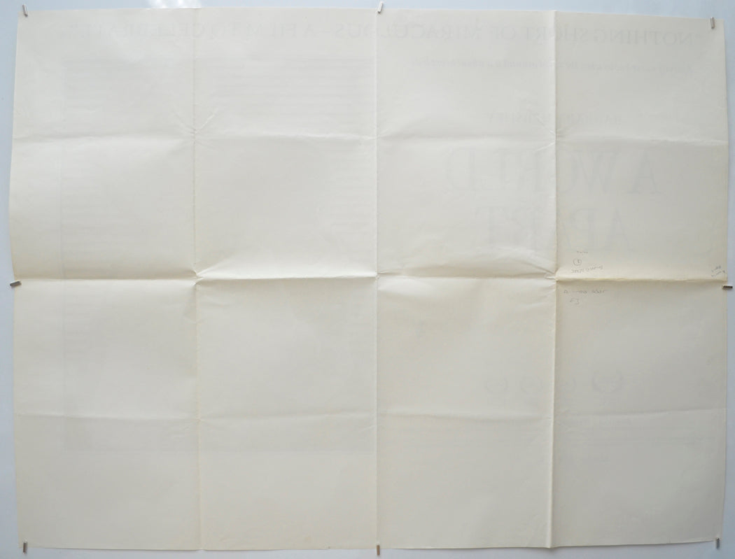 A WORLD APART (Back) Cinema Quad Movie Poster