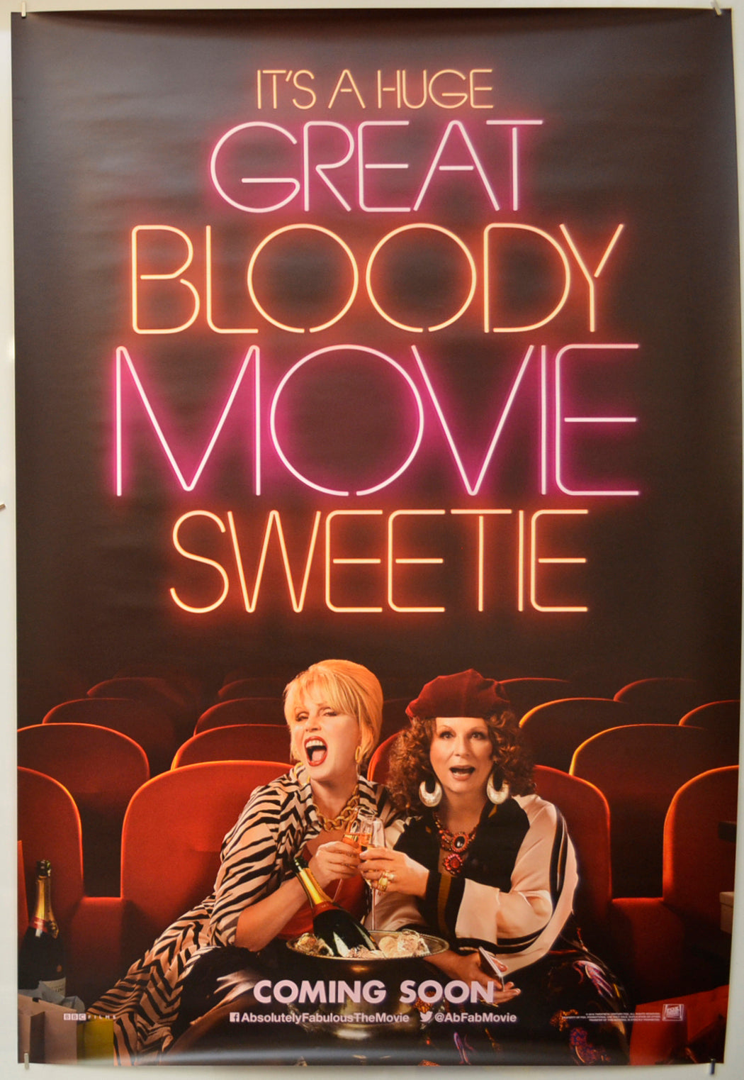 Absolutely Fabulous: The Movie (Teaser / Advance Version) Original One Sheet Poster - Film Poster - Movie Poster