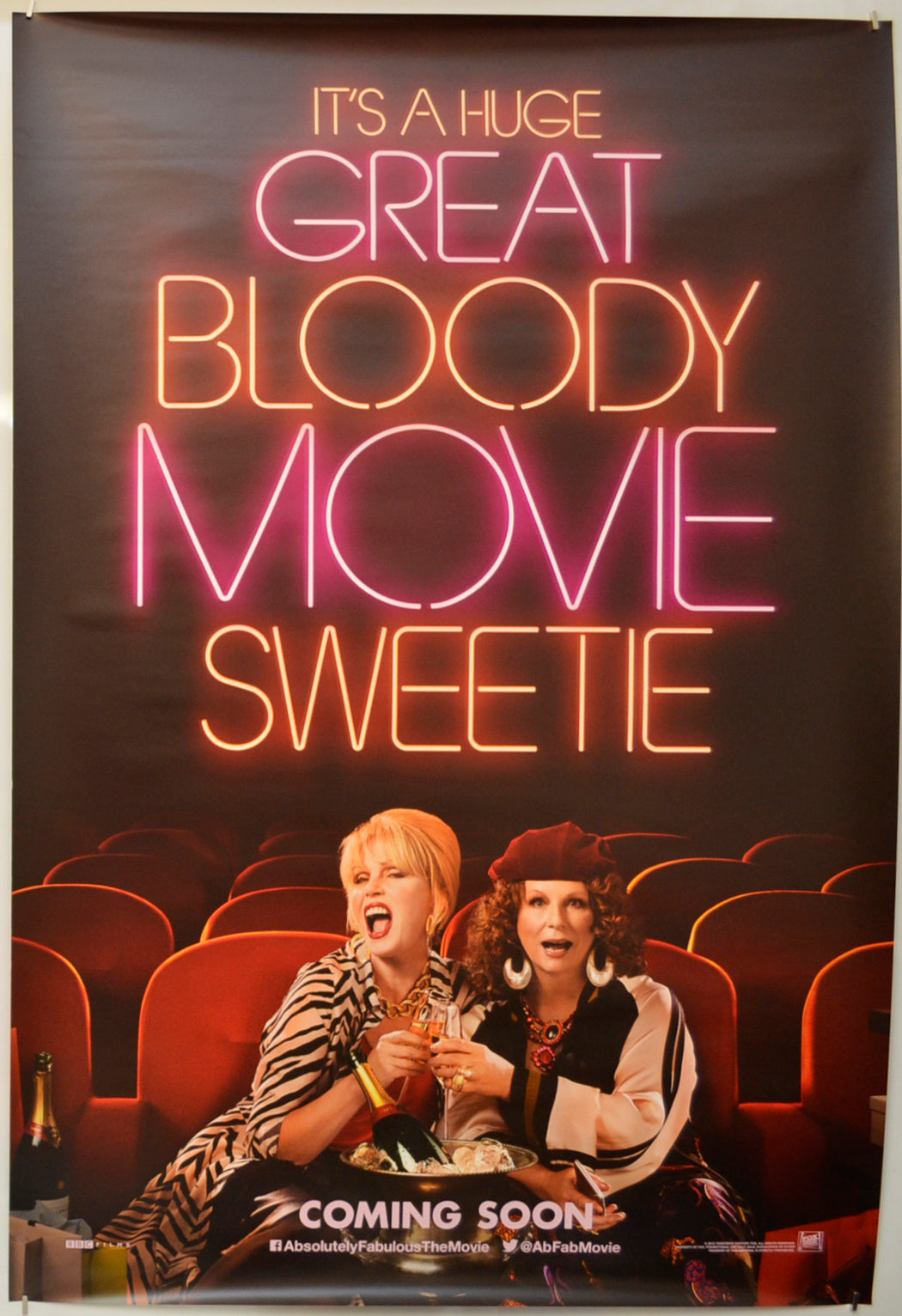 Absolutely Fabulous: The Movie (Teaser / Advance Version) Original One Sheet Poster - Film Poster - Movie Poster