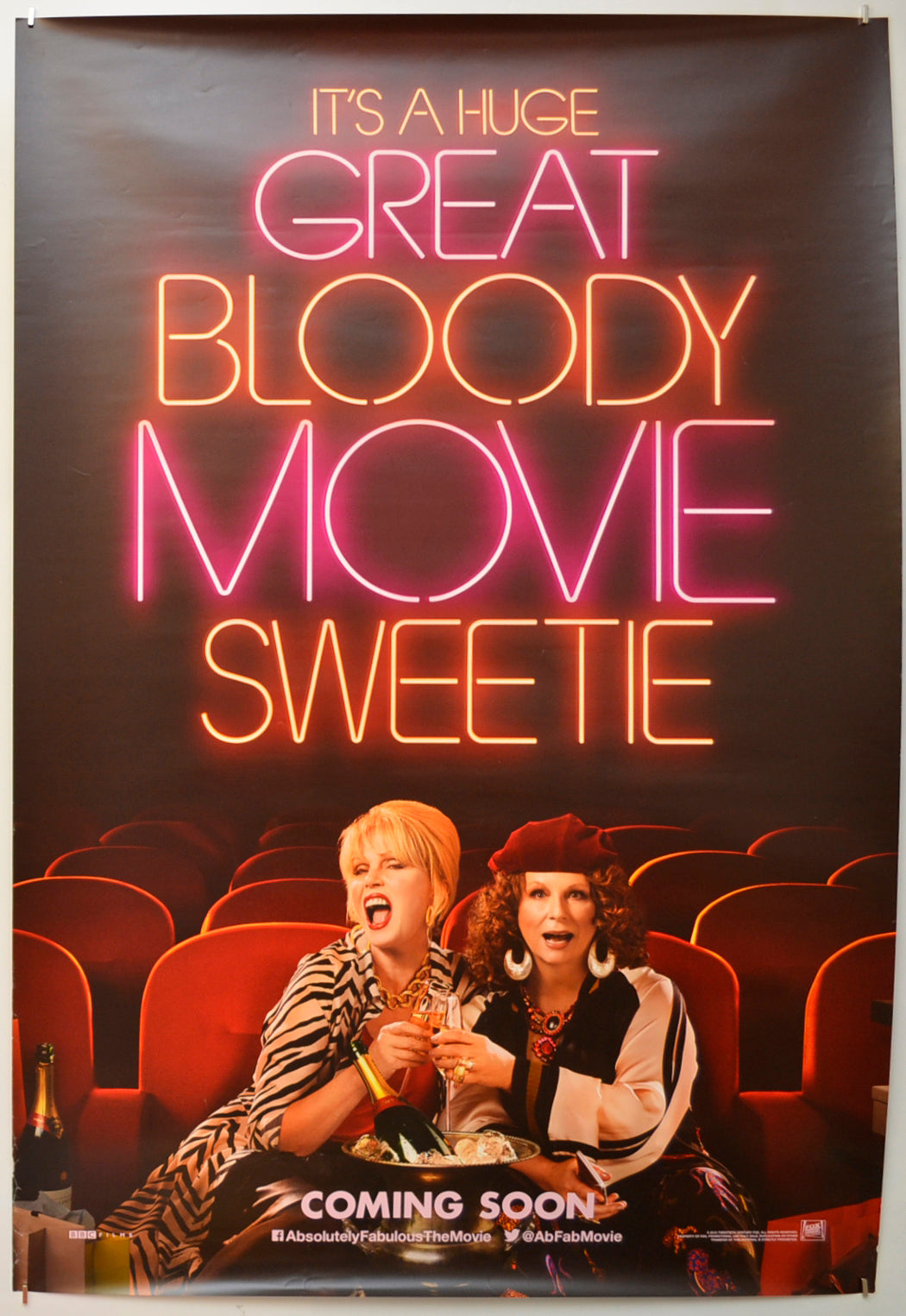 Absolutely Fabulous: The Movie (Teaser / Advance Version) Original One Sheet Poster - Film Poster - Movie Poster