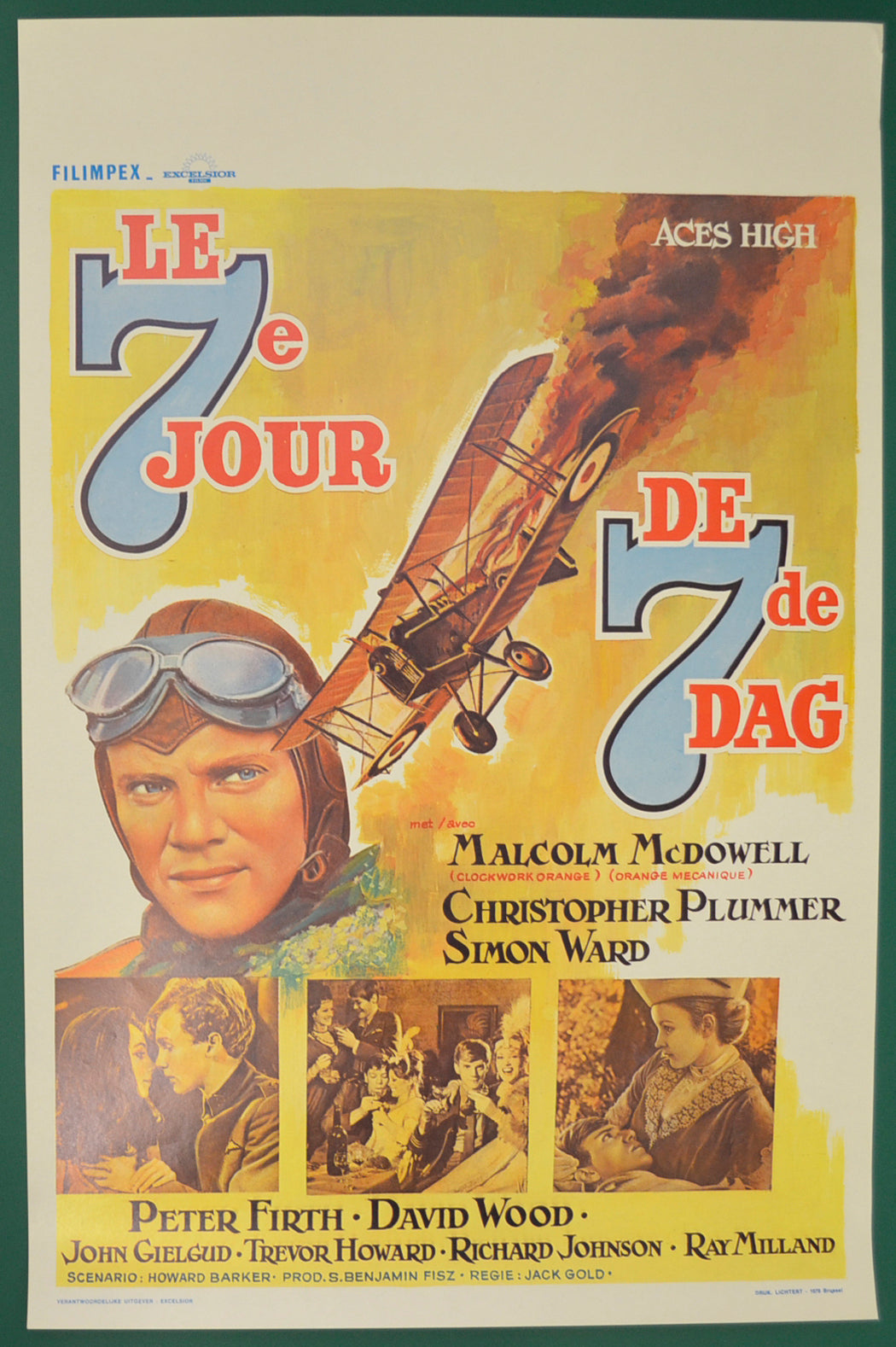 Aces High Original Belgian Poster - Film Poster - Movie Poster