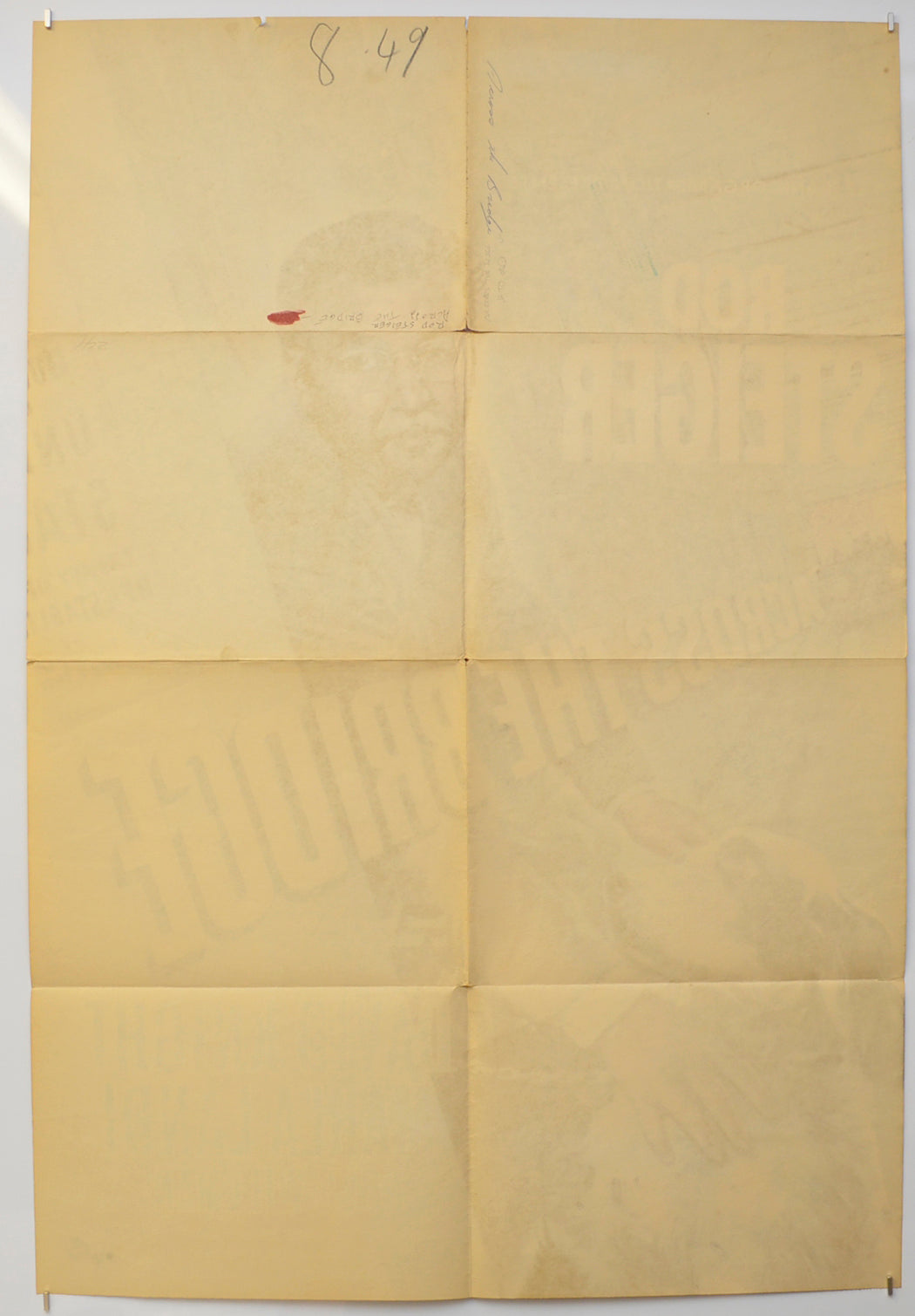 ACROSS THE BRIDGE (Back) Cinema One Sheet Movie Poster