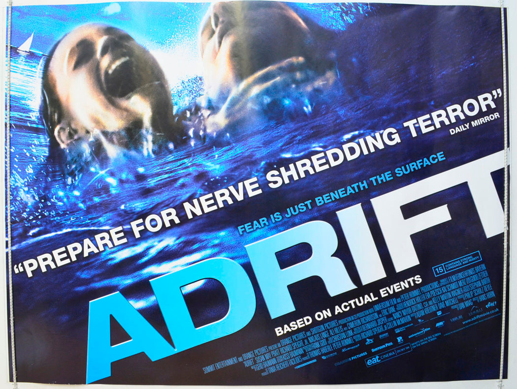Adrift (a.k.a. Open Water 2 : Adrift) Original British Quad Poster - Film Poster - Movie Poster