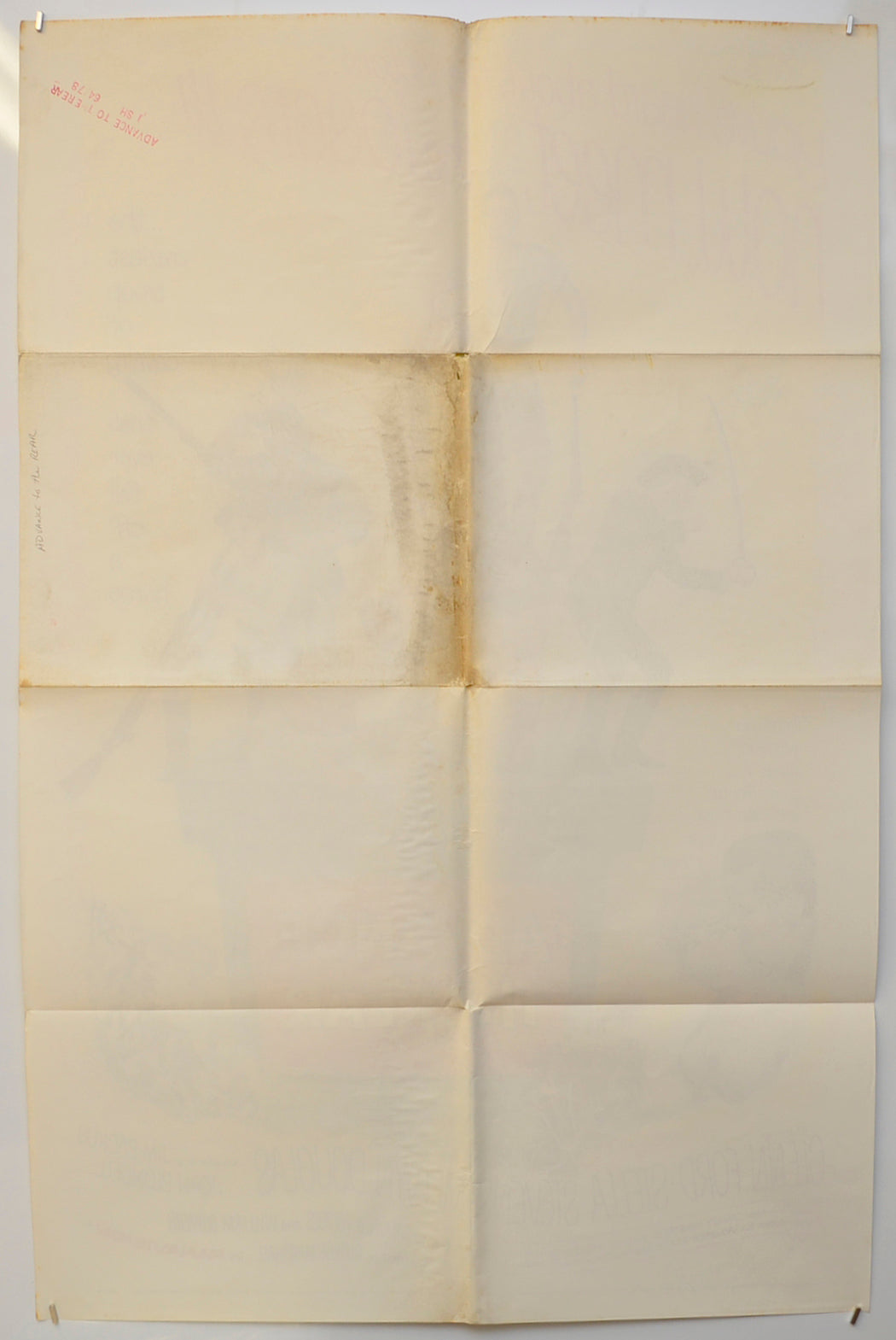 ADVANCE TO THE REAR (Back) Cinema One Sheet Movie Poster