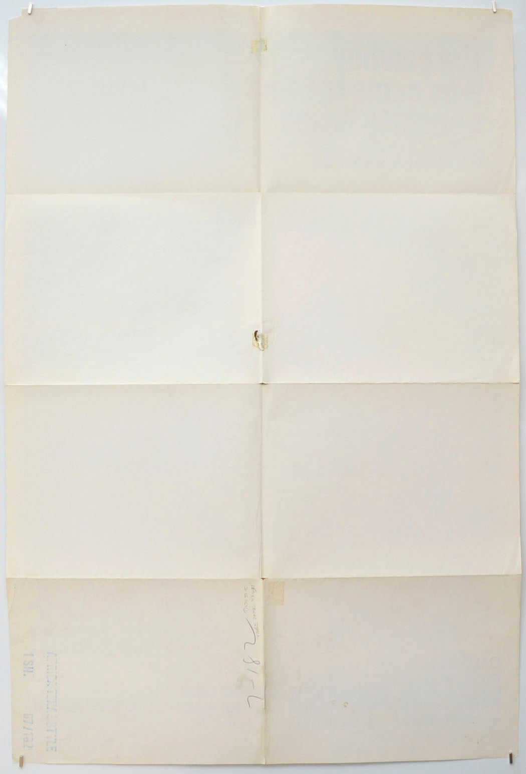 AFRICA: TEXAS STYLE (Back) Cinema One Sheet Movie Poster